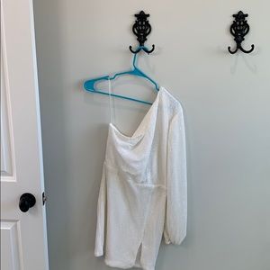 Sequin Off-White Dress